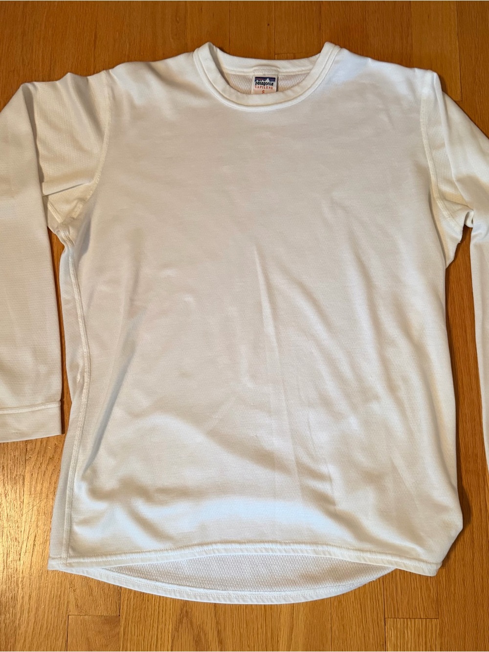 Patagonia White Long Sleeve Capilene Tee